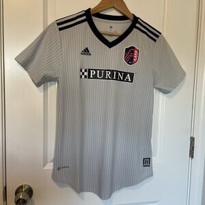 NWT Adidas St. Louis City Soccer 2023 Inaugural Season Away Jersey Gray Men's M